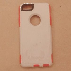 otterbox pink & white phone case